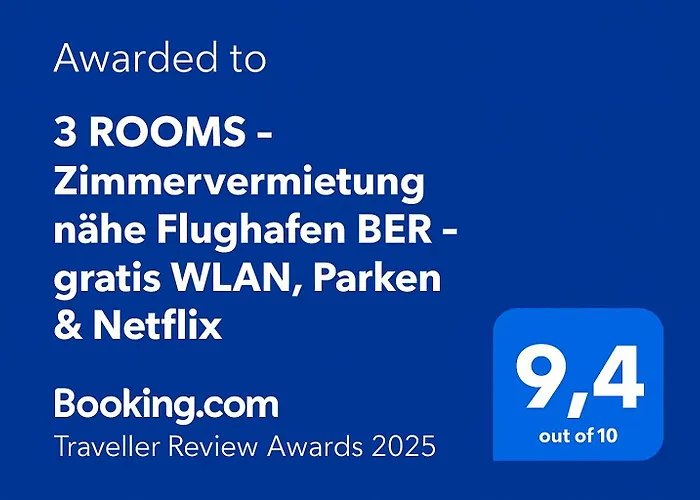 3 - Zimmervermietung Naehe Flughafen Ber - Gratis Wlan, Parken & Netflix