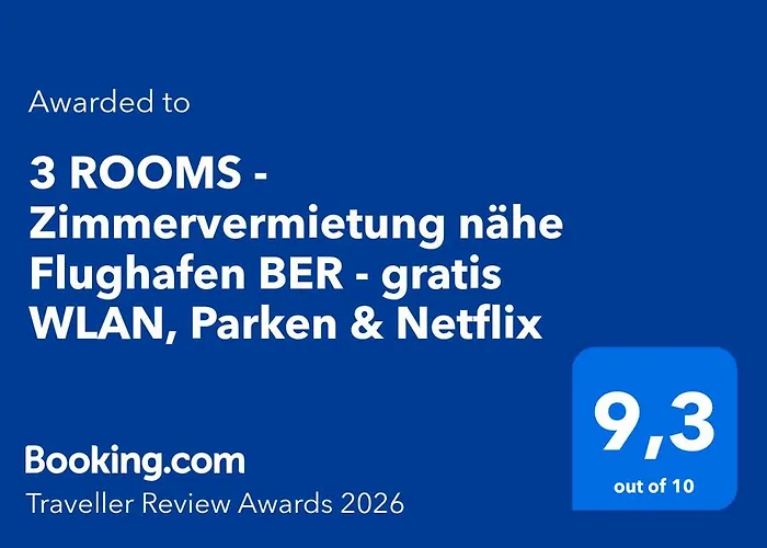 3 - Zimmervermietung Naehe Flughafen Ber - Gratis Wlan, Parken & Netflix * Berlín